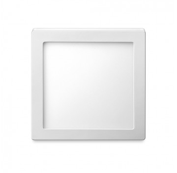 Luminária Plafon LED Quadrado Sobrepor 18w Branco Frio 6500k
